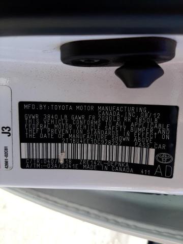 Photo 10 from auction – 2013 TOYOTA COROLLA with VIN 2T1BU4EE1DC928257