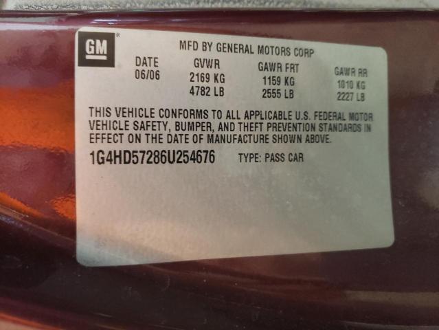 Photo 10 from auction – 2006 BUICK LUCERNE CX with VIN 1G4HD57286U254676
