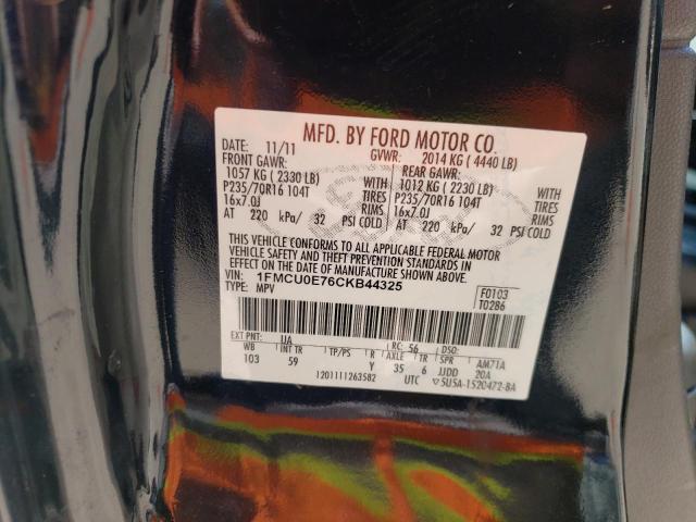 Photo 10 from auction – 2012 FORD ESCAPE LIM with VIN 1FMCU0E76CKB44325