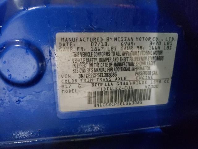 Photo 10 from auction – 2014 NISSAN VERSA NOTE with VIN 3N1CE2CP5EL363085