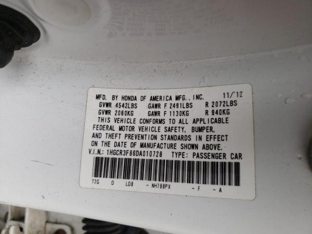 Photo 10 from auction – 2013 HONDA ACCORD EXL with VIN 1HGCR3F86DA010728