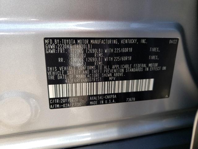 Photo 10 from auction – 2022 TOYOTA RAV4 XSE with VIN 4T3E6RFV4NU078151
