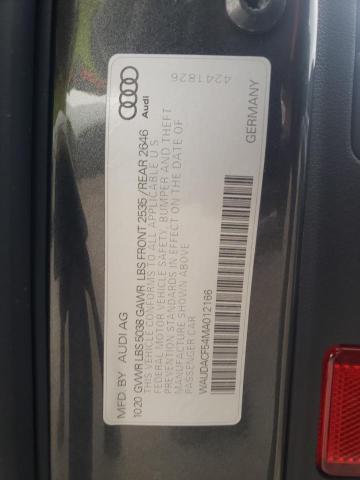 Photo 10 from auction – 2021 AUDI A5 PREMIUM with VIN WAUDACF54MA012166