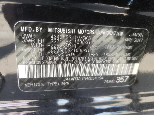 Photo 10 from auction – 2017 MITSUBISHI OUTLANDER with VIN JA4AR3AU1HZ054194