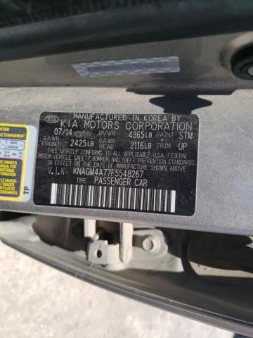 Photo 10 from auction – 2015 KIA OPTIMA LX with VIN KNAGM4A77F5548267