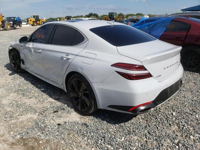 Photo 3 from auction – 2022 GENESIS G70 BASE with VIN KMTG54TE5NU083912