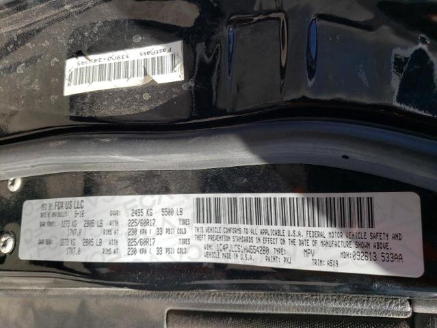 Photo 10 from auction – 2017 JEEP CHEROKEE L with VIN 1C4PJLCS1HW554280