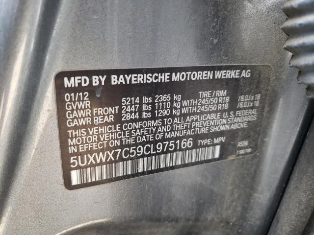 Photo 10 from auction – 2012 BMW X3 XDRIVE3 with VIN 5UXWX7C59CL975166