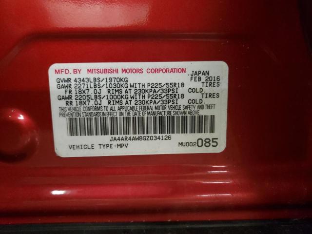 Photo 10 from auction – 2016 MITSUBISHI OUTLANDER with VIN JA4AR4AW8GZ034126