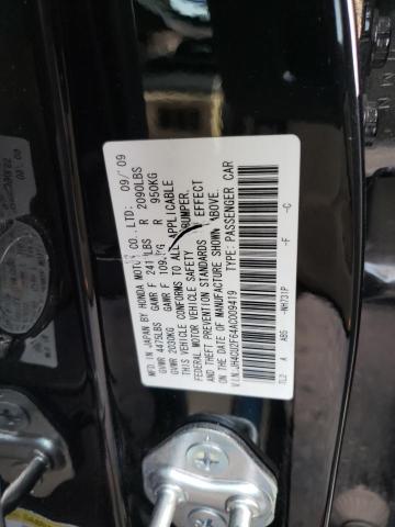 Photo 10 from auction – 2010 ACURA TSX with VIN JH4CU2F64AC009419