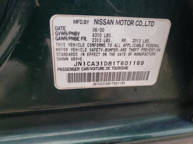 Photo 10 from auction – 2001 NISSAN MAXIMA GXE with VIN JN1CA31D81T601169