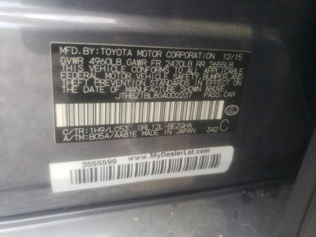 صورة رقم 10 من المزاد - 2016 LEXUS GS 350 BAS مع VIN JTHBZ1BL8GA002237