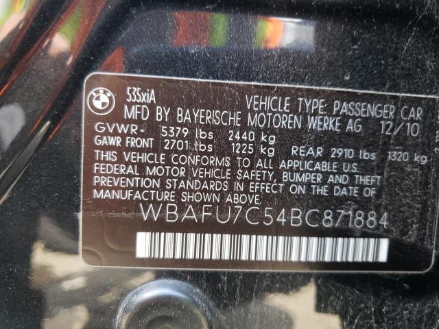 Photo 10 from auction – 2011 BMW 535 XI with VIN WBAFU7C54BC871884