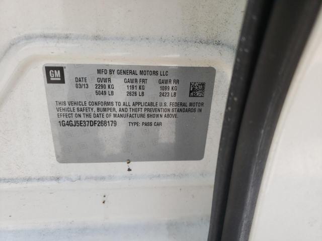 Photo 10 from auction – 2013 BUICK LACROSSE T with VIN 1G4GJ5E37DF268179