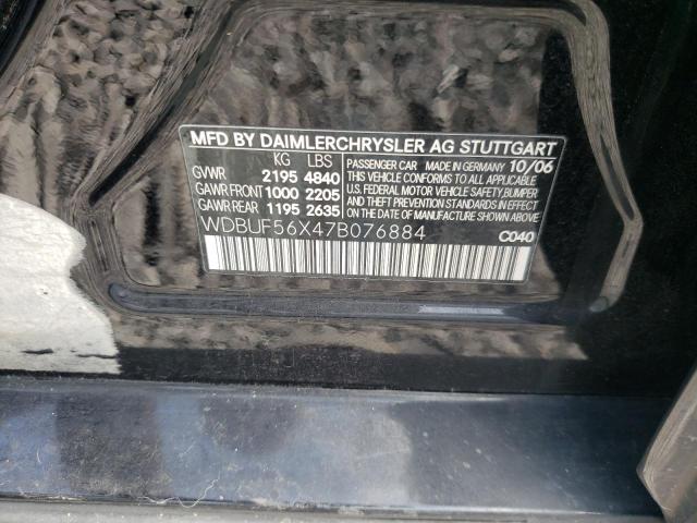 Photo 10 from auction – 2007 MERCEDES-BENZ E 350 with VIN WDBUF56X47B076884