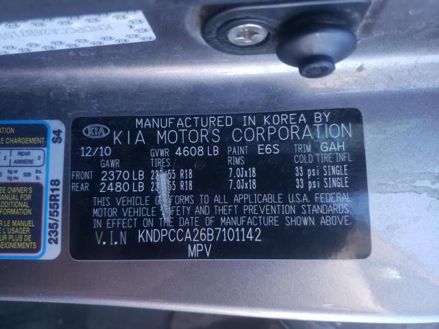 Photo 10 from auction – 2011 KIA SPORTAGE E with VIN KNDPCCA26B7101142