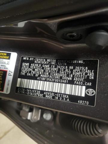 Photo 10 from auction – 2015 TOYOTA CAMRY LE with VIN 4T1BF1FK2FU013481