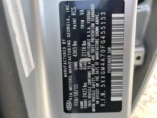Photo 10 from auction – 2015 KIA OPTIMA LX with VIN 5XXGM4A70FG455153