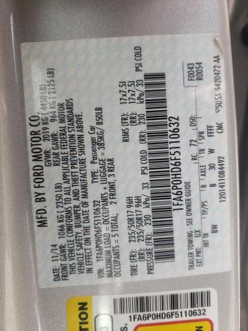 Photo 10 from auction – 2015 FORD FUSION SE with VIN 1FA6P0HD6F5110632