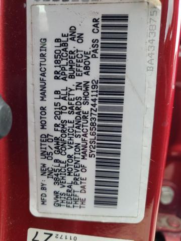 Photo 10 from auction – 2007 PONTIAC VIBE with VIN 5Y2SL65837Z441192