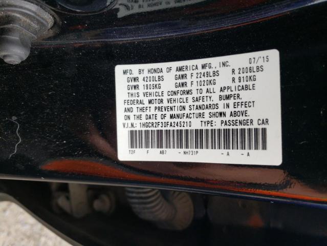 Photo 10 from auction – 2015 HONDA ACCORD LX with VIN 1HGCR2F30FA245210