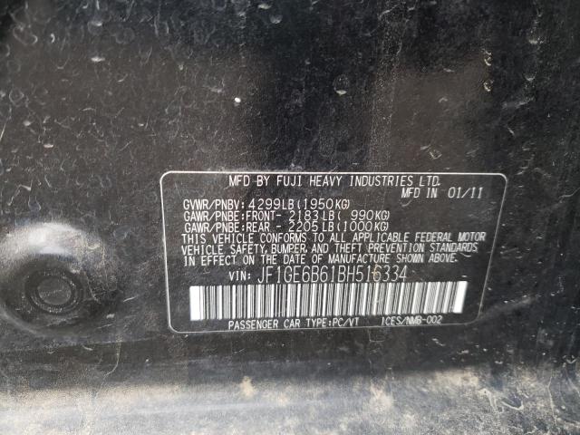 Photo 10 from auction – 2011 SUBARU IMPREZA 2. with VIN JF1GE6B61BH516334