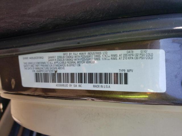 Photo 10 from auction – 2008 SUBARU OUTBACK 2. with VIN 4S4BP61CX87322675