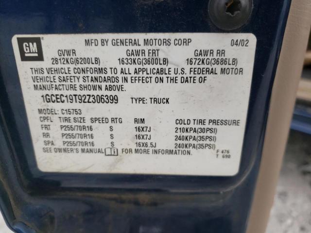 Photo 10 from auction – 2002 CHEVROLET SILVERADO with VIN 1GCEC19T92Z306399