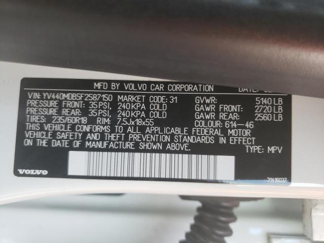 Photo 10 from auction – 2015 VOLVO XC60 T5 PR with VIN YV440MDB5F2587150