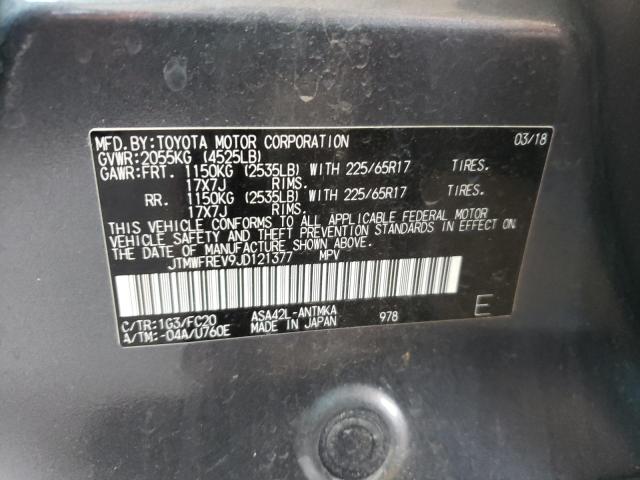Photo 10 from auction – 2018 TOYOTA RAV4 ADVEN with VIN JTMWFREV9JD121377