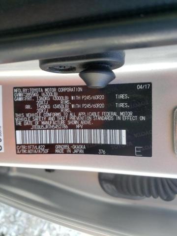 Photo 10 from auction – 2017 TOYOTA 4RUNNER SR with VIN JTEBU5JR7H5452786