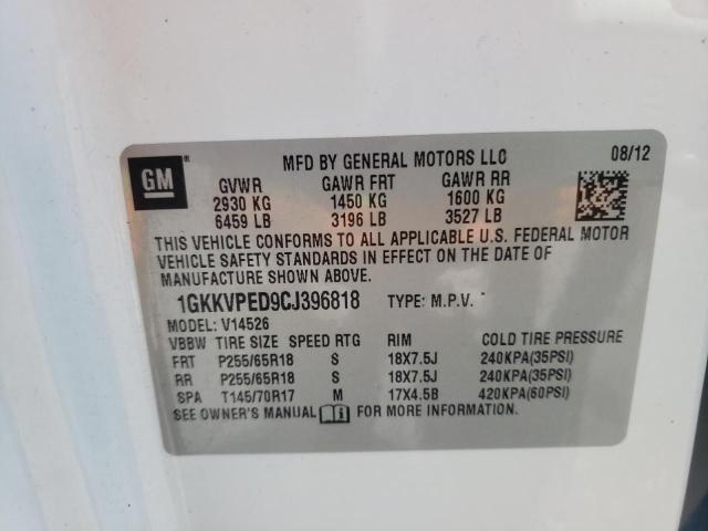 Photo 10 from auction – 2012 GMC ACADIA SLE with VIN 1GKKVPED9CJ396818