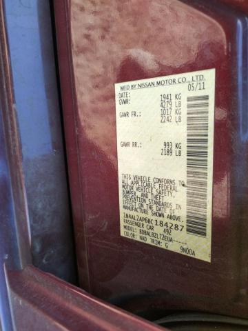 Photo 10 from auction – 2011 NISSAN ALTIMA BAS with VIN 1N4AL2AP6BC184287
