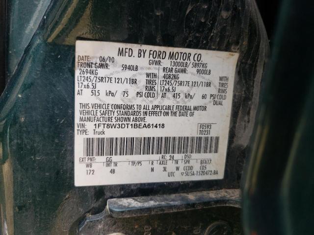 Photo 10 from auction – 2011 FORD F350 SUPER with VIN 1FT8W3DT1BEA61418
