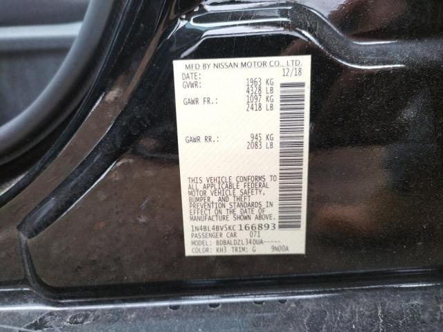 Photo 10 from auction – 2019 NISSAN ALTIMA S with VIN 1N4BL4BV5KC166893