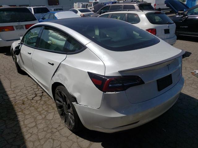 Photo 3 from auction – 2021 TESLA MODEL 3 with VIN 5YJ3E1EC1MF000734