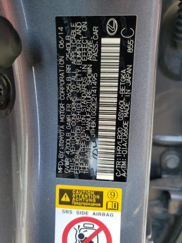 Photo 10 from auction – 2014 LEXUS ES 350 with VIN JTHBK1GG2E2141495