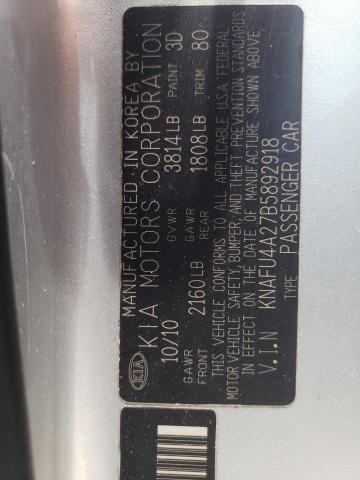Photo 10 from auction – 2011 KIA FORTE EX with VIN KNAFU4A27B5892918