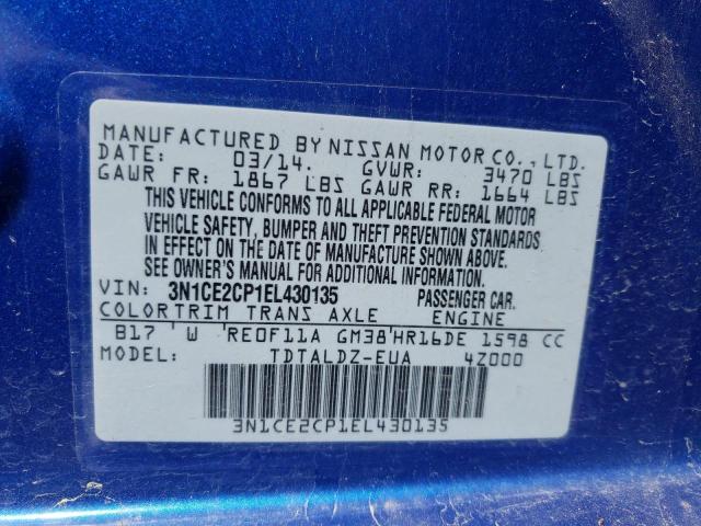 Photo 10 from auction – 2014 NISSAN VERSA NOTE with VIN 3N1CE2CP1EL430135
