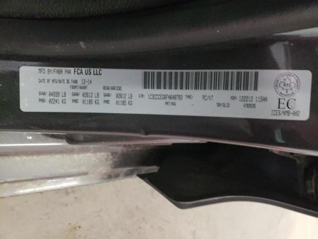 Photo 10 from auction – 2015 CHRYSLER 200 C with VIN 1C3CCCEG6FN648793