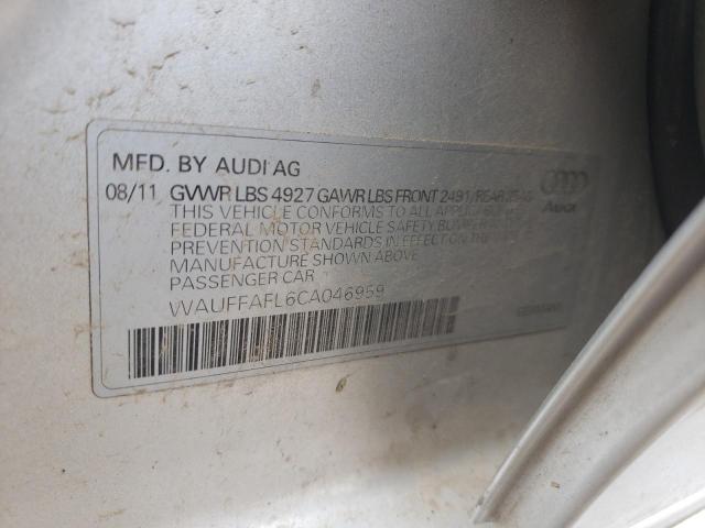 Photo 10 from auction – 2012 AUDI A4 PREMIUM with VIN WAUFFAFL6CA046959