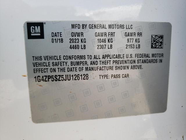 Photo 10 from auction – 2018 BUICK LACROSSE E with VIN 1G4ZP5SZ5JU126128