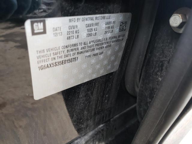 Photo 10 from auction – 2014 CADILLAC CTS LUXURY with VIN 1G6AX5S35E0150751