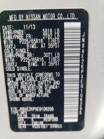 Photo 10 from auction – 2014 NISSAN QUEST S with VIN JN8AE2KPXE9106295