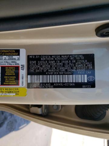 Photo 10 from auction – 2011 TOYOTA CAMRY BASE with VIN 4T4BF3EK1BR150067