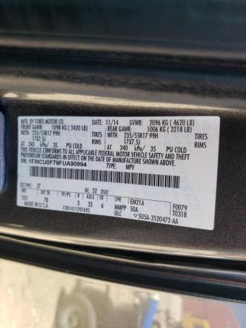 Photo 10 from auction – 2015 FORD ESCAPE S with VIN 1FMCU0F79FUA90994
