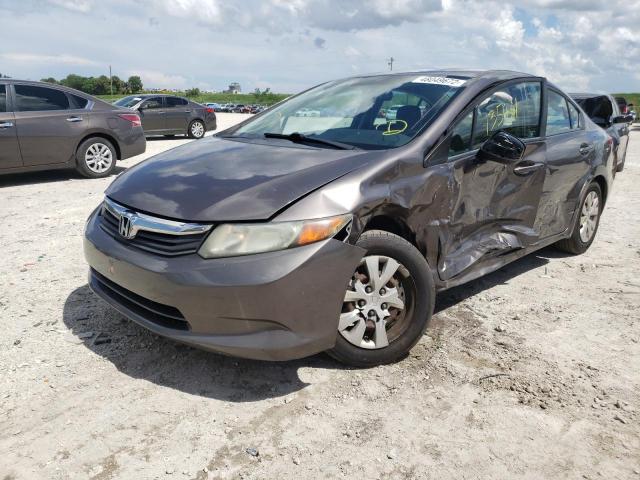 Photo 2 from auction – 2012 HONDA CIVIC LX with VIN 19XFB2F53CE015347