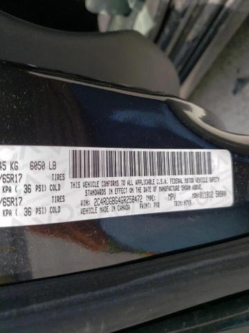 Photo 10 from auction – 2016 DODGE GRAND CARA with VIN 2C4RDGBG4GR258472