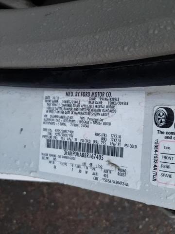 Photo 10 from auction – 2011 FORD FUSION SE with VIN 3FAHP0HA8BR167405