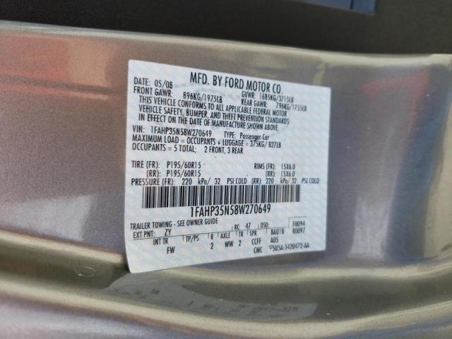Photo 10 from auction – 2008 FORD FOCUS SE with VIN 1FAHP35N58W270649